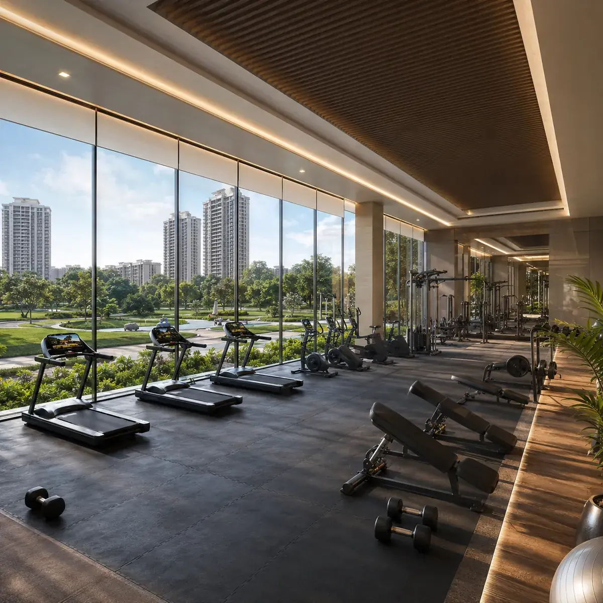 Clubhouse gymnasium at Candeur Kukatpally, Kukatpally, Hyderabad Clubhouse gymnasium at Candeur Kukatpally, Kukatpally, Hyderabad